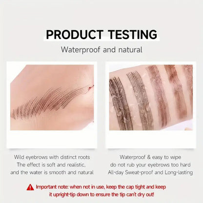 5 Color Dual-Purpose Brow Pen | Dual-Ended Split Tip