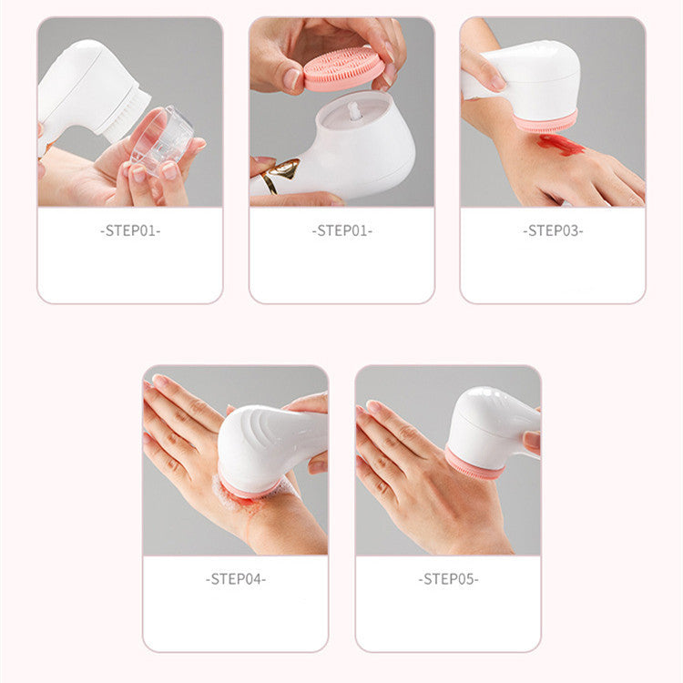 White Electric Facial  Pore Cleansing Device for All Skin
