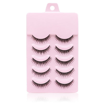 High-grade Fiber Short Cross Beauty Makeup False Eyelashes