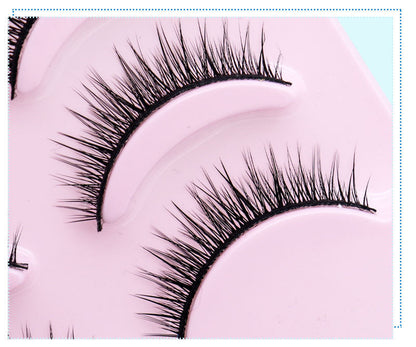 High-grade Fiber Short Cross Beauty Makeup False Eyelashes