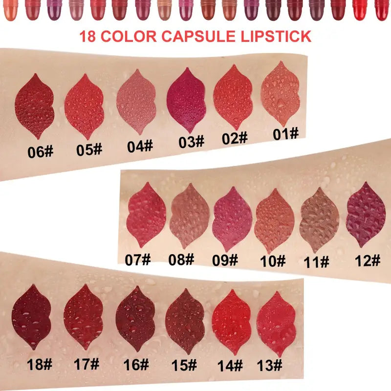18 - color Long-Lasting Velvet Matte Lipstick Set