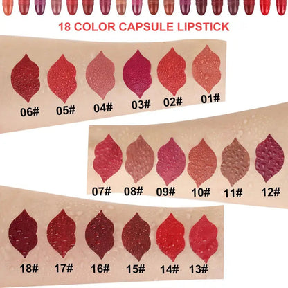 18 - color Long-Lasting Velvet Matte Lipstick Set