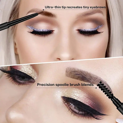 Dual-Ended Brow Pencil | Fine+Triangle Tip Waterproof