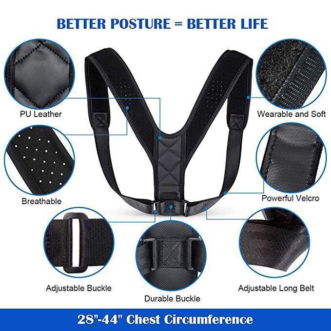 Adult Breathable Sponge Humpback Correction Belt