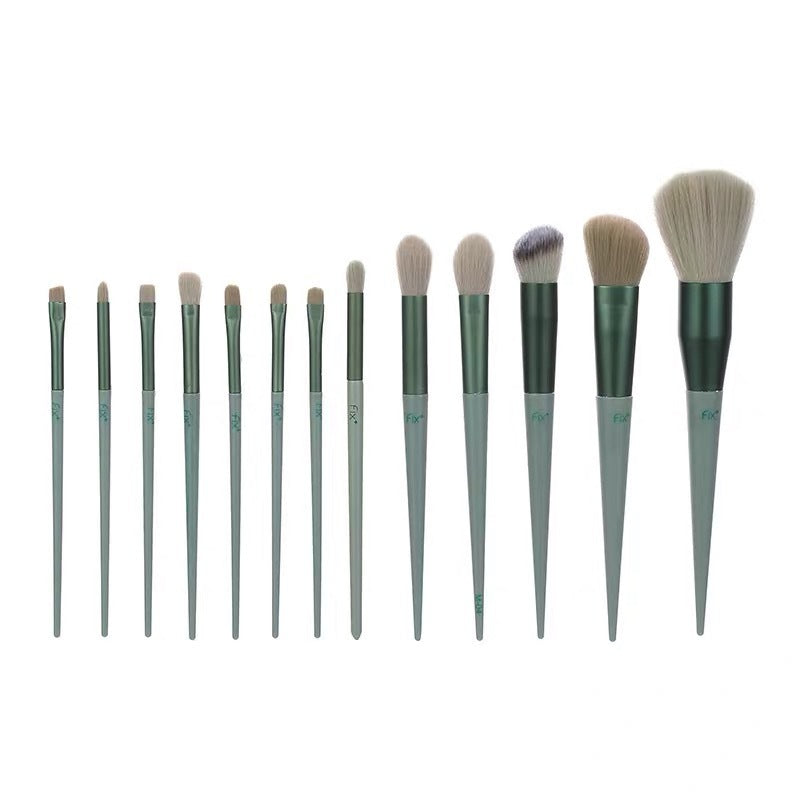 13Pcs Synthetic Fiber Makeup Brush Set in multiple colors