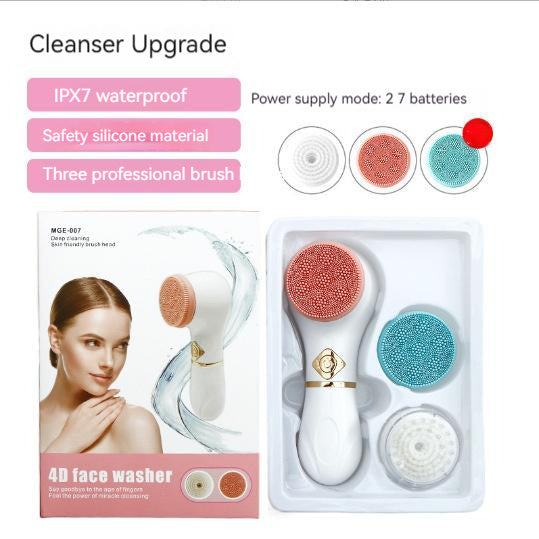White Electric Facial  Pore Cleansing Device for All Skin