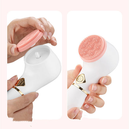 White Electric Facial  Pore Cleansing Device for All Skin