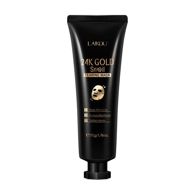 LAIKOU 24K Gold Foil Snail Tearing Mask