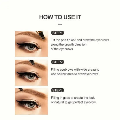 5 Color Dual-Purpose Brow Pen | Dual-Ended Split Tip