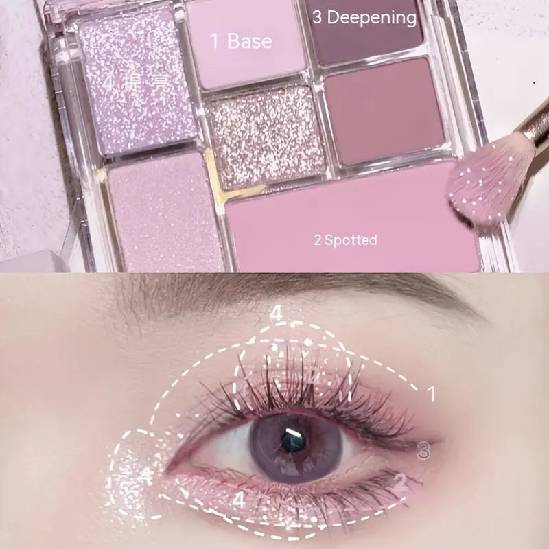 7 Colors Multifunctional Three in One Color Palette