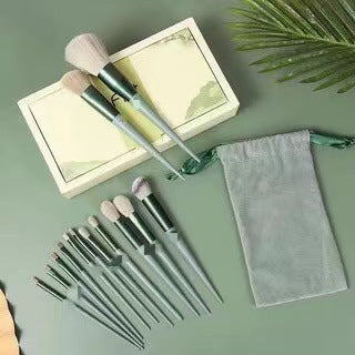 13Pcs Synthetic Fiber Makeup Brush Set in multiple colors