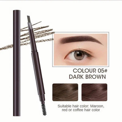 5 Color Waterproof Eyebrow Pencil | Double-Ended Triangular Tip