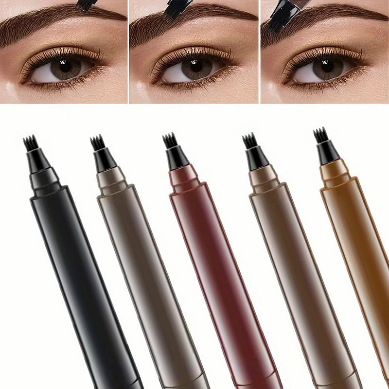 5 Color Dual-Purpose Brow Pen | Dual-Ended Split Tip