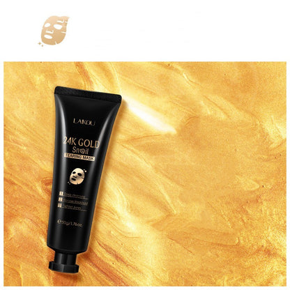 LAIKOU 24K Gold Foil Snail Tearing Mask