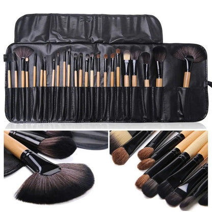 24Pcs Synthetic Fiber Makeup Brush Set | Full Makeup Kit