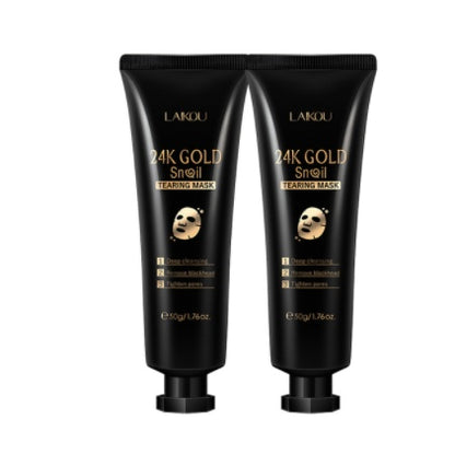 LAIKOU 24K Gold Foil Snail Tearing Mask