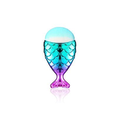 11pcs Mermaid-shaped Nylon Makeup Brush Set