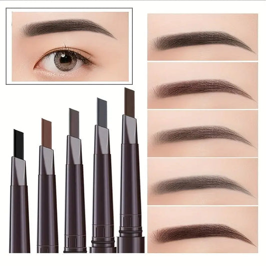 5 Color Waterproof Eyebrow Pencil | Double-Ended Triangular Tip