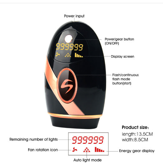ABS Painless Hair Removal Multi-functional Beauty Instrument